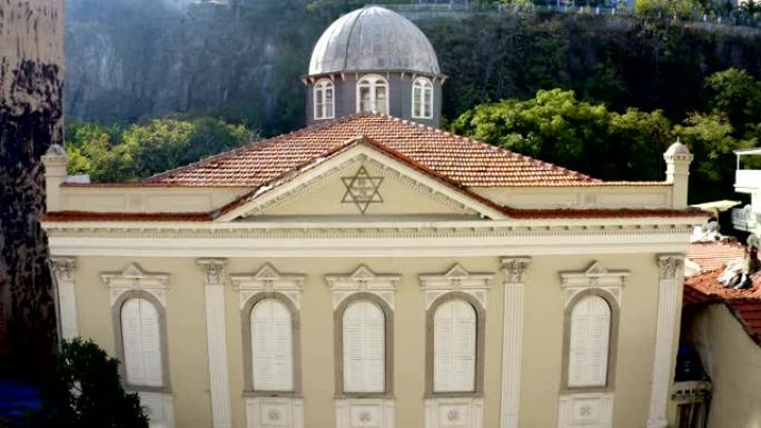 Bet Israel Synagogue from Sky， İzmir，土耳其。