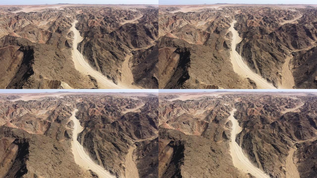斯瓦科普蒙德月亮景观纳米比亚航空4k视频月亮景观峡谷