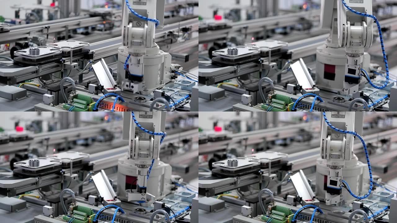 机械臂组装产品机械臂组装产品智慧工业工厂