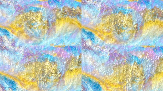 抽象液波彩色背景。纹理。熔岩，牛轧糖，焦糖，琥珀蜂蜜，油