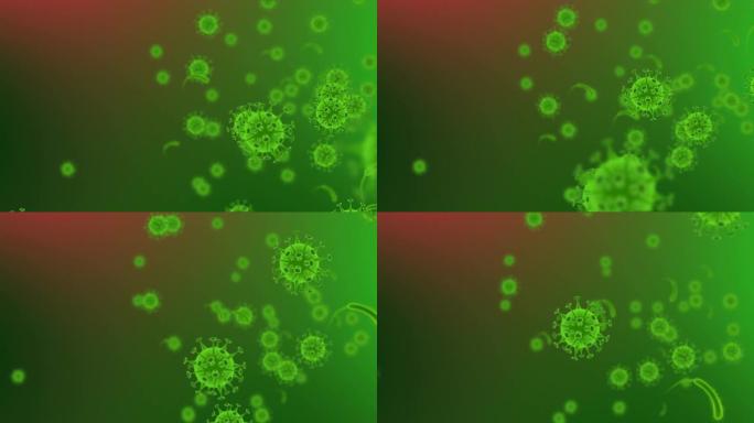 病毒暴发-细菌细菌微生物显微镜下细胞