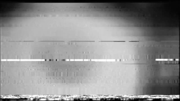 VHS故障模拟抽象数字动画旧电视。故障错误视频损坏。信号噪声。系统错误。独特的设计。信号不好。数字电