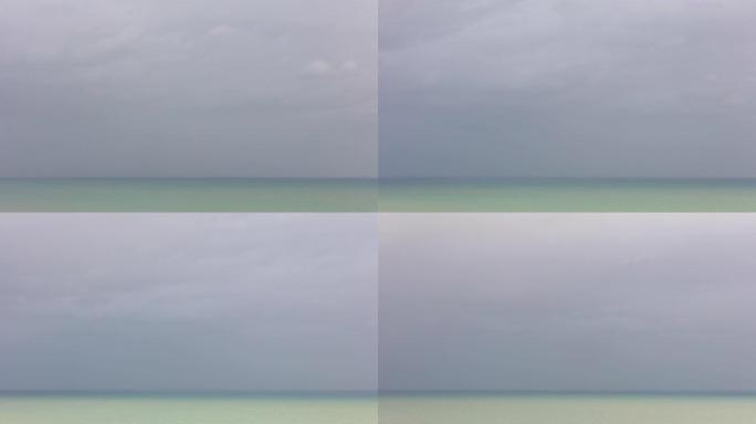 云在英吉利海峡上空移动的延时镜头