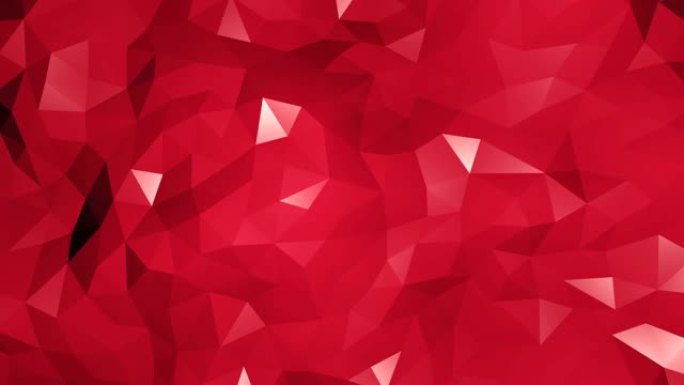 移动光圈重复几何三角形马赛克红色，可视化3D渲染抽象图案，广告或横幅的漂亮背景纹理。