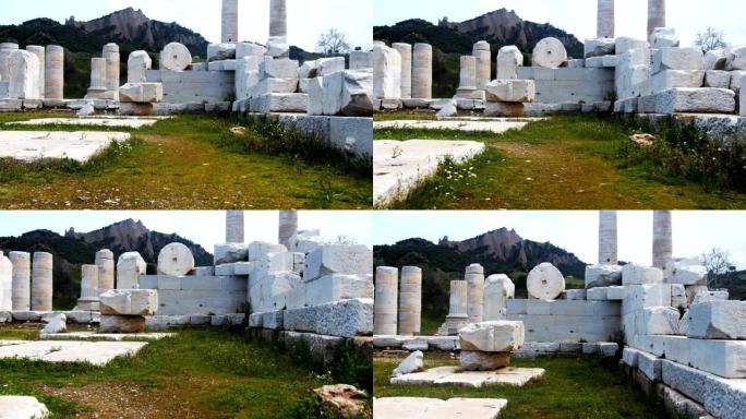 土耳其萨利赫利马尼萨萨迪亚古历史城的阿耳忒弥斯神庙