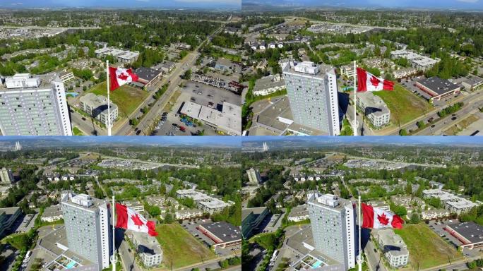 萨里的巨型加拿大国旗 | 加拿大不列颠哥伦比亚省