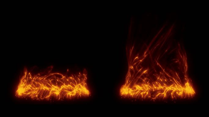 火焰魔法能量螺旋龙卷光柱带通道