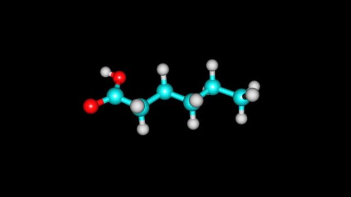 旋转分离己酸分子视频