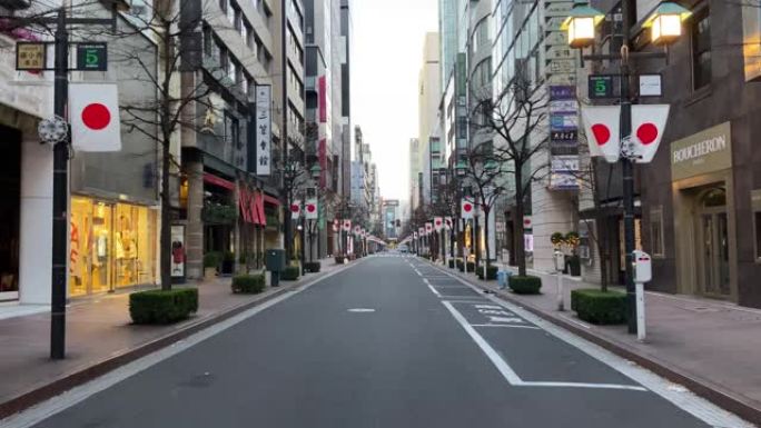 日本东京的银座景观
