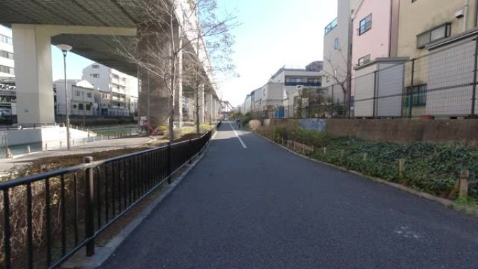 自行车视频，日本公园，东京景观