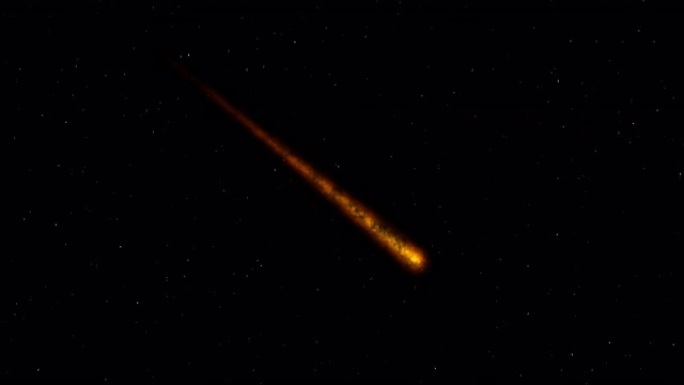 一颗彗星射穿夜空外星宇宙银河系