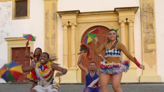巴西狂欢节外国人实拍特写视频