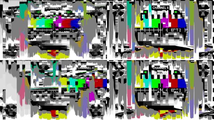 故障电视静态噪声失真信号问题