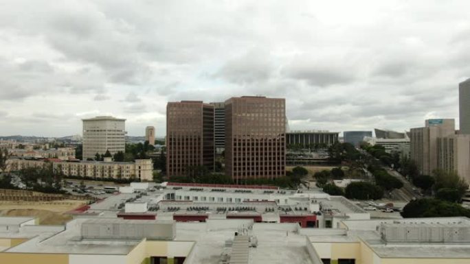 洛杉矶市中心鸟瞰图