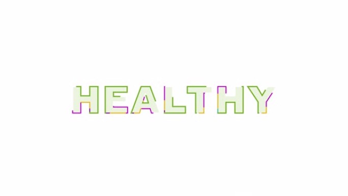 绿色健康生活写作动画