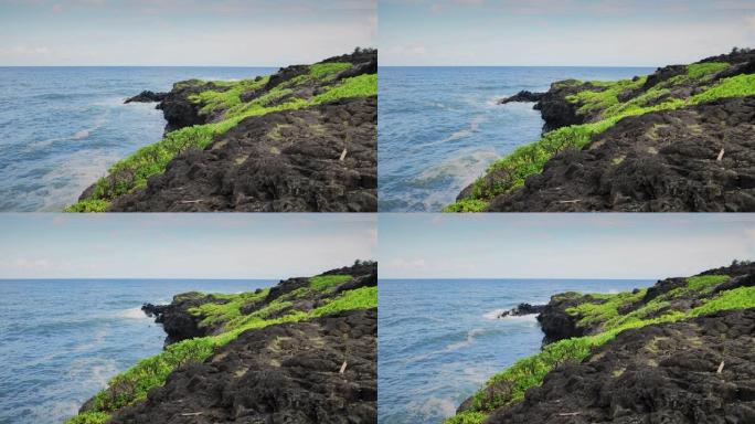 太平洋上的海滩和海岸的毛伊岛海景