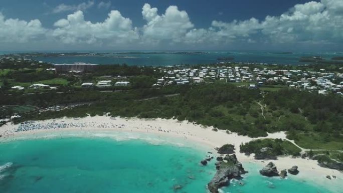 百慕大航空公司视频素材航拍