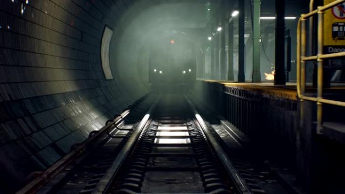 世界末日后废弃的地铁。启示录、地铁和废弃的地铁。