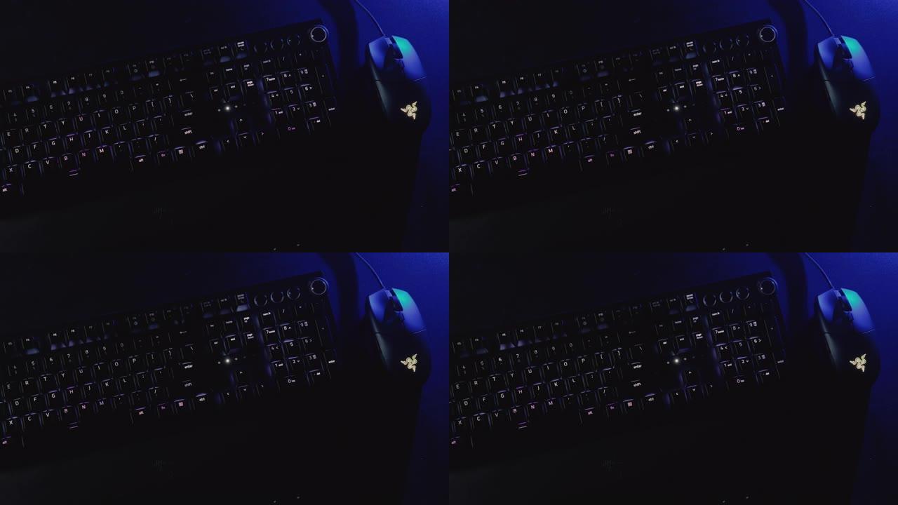 雷泽黑寡妇精英机械游戏键盘
