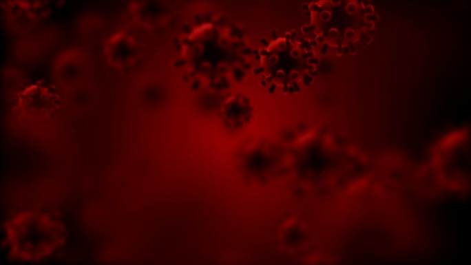 冠状病毒细菌漂浮病毒扩散传染冠状病毒肺炎