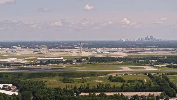 亚特兰大航空v450机场慢速全景