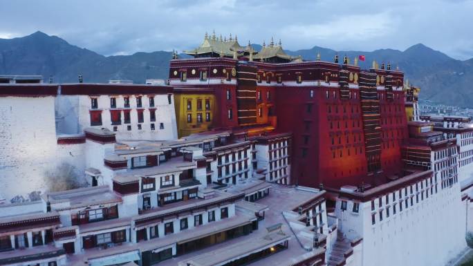 白红建筑 西藏宫殿 藏族宫殿布