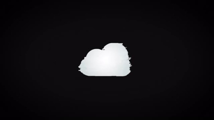 云计算动画，云技术的象征