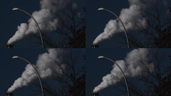 德国柏林环境印象浓烟空气污染大气有害气体