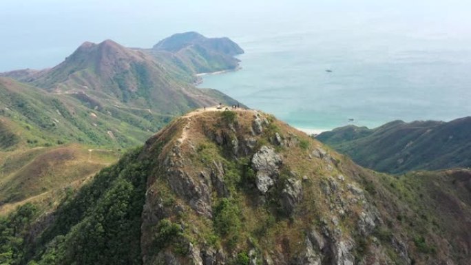 香港西贡尖峰、郊野及远足路线鸟瞰图