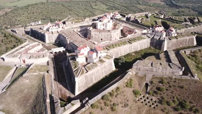 Picturesque aerial view of star fort of La Lippe (
