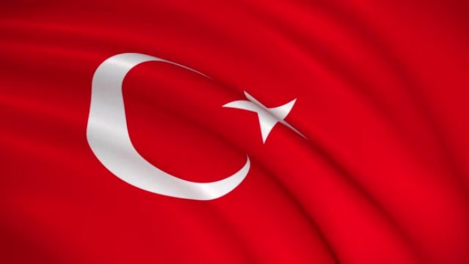 土耳其国旗外国旗子国外旗帜飘飘