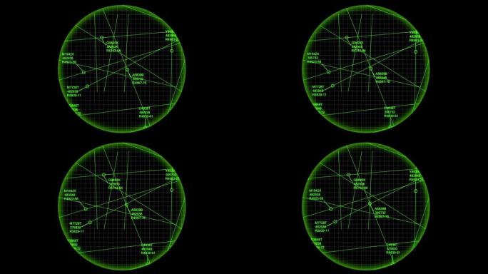 空中交通管制软件跟踪入境出境航班-运动图形-绿色现代版-角销角度