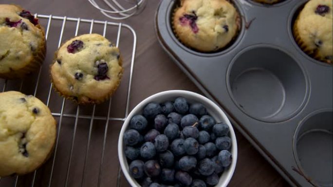 自制蓝莓松饼图像自制蓝莓松饼
