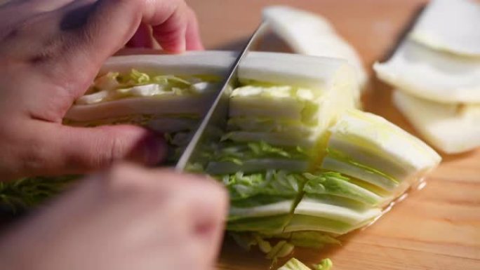切白菜切割蔬菜分割切菜