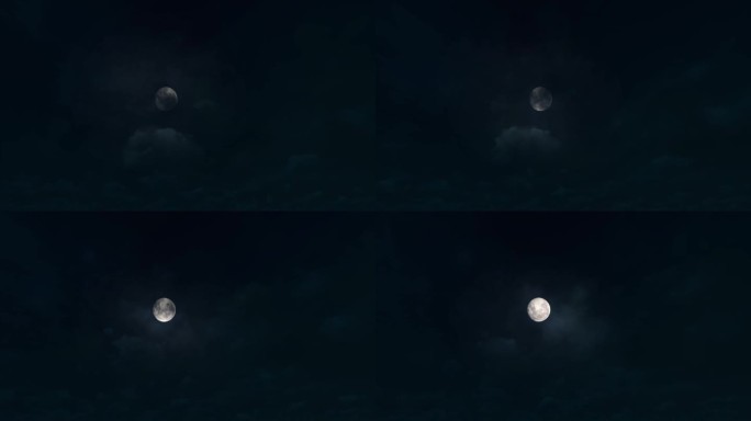 4K月亮流云