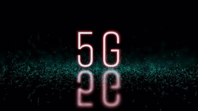 5g霓虹灯带闪光灯标牌随机开启。