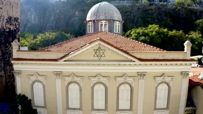 Bet Israel Synagogue from Sky， İzmir，土耳其。
