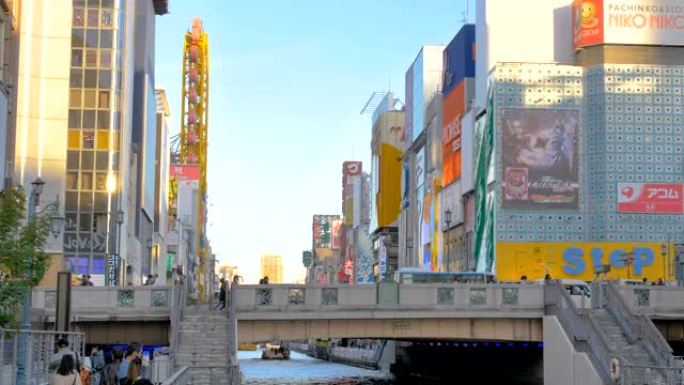 日本大阪商业区的景色