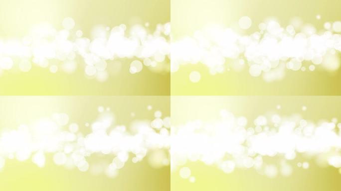 4k抽象柔和的白色bokeh颜色，金色黄色背景