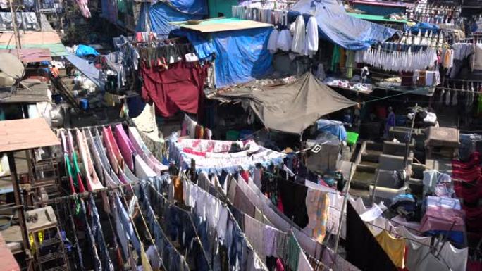 印度孟买洗衣服务区