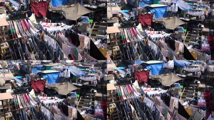 印度孟买洗衣服务区