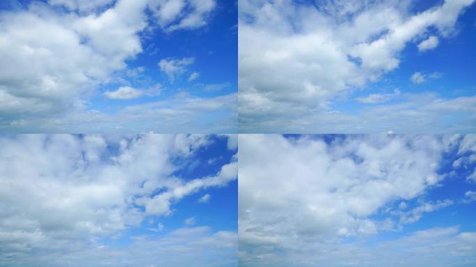 晴空的时光倒流蓝天白云延时摄影背景素材