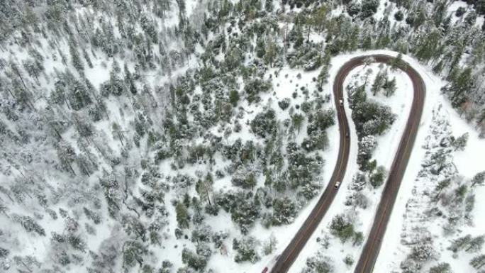 雪山路鸟瞰图