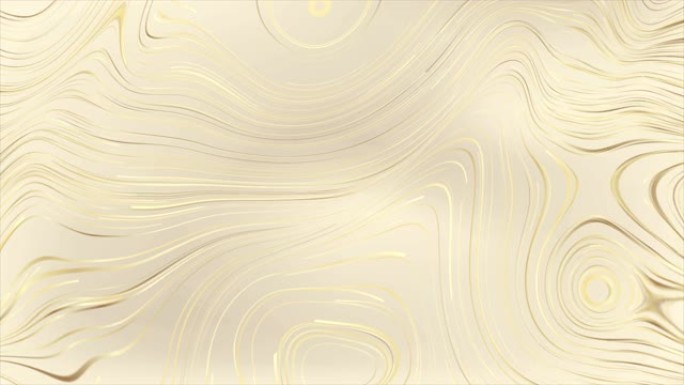金色豪华流体波抽象视频动画
