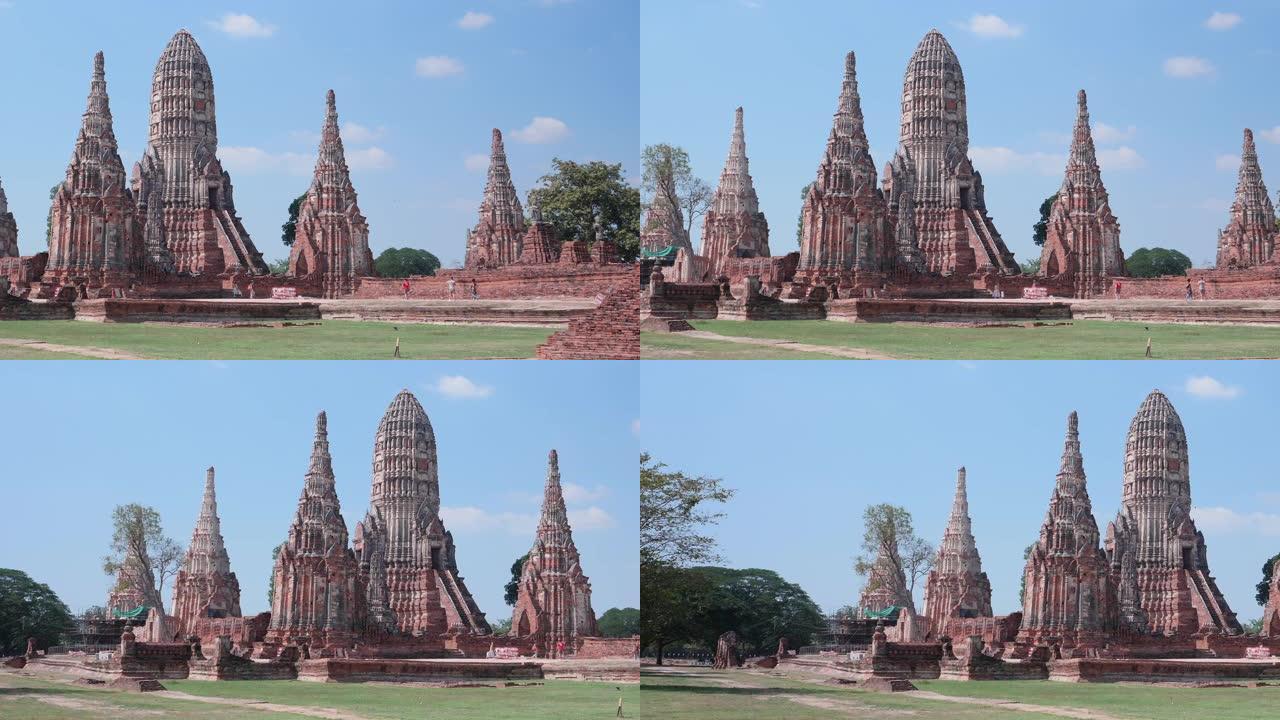 Chaiwattanaram Wat是泰国大城府最壮观和保存最完好的寺庙废墟之一。联合国教科文组织世