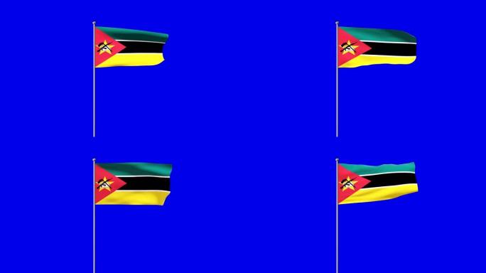 莫桑比克升起的旗帜