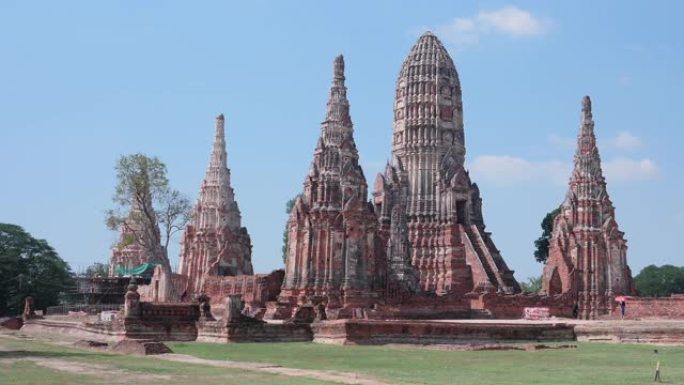 Chaiwattanaram寺是泰国大城府最宏伟，保存最完好的寺庙遗址之一。联合国教科文组织世界遗产