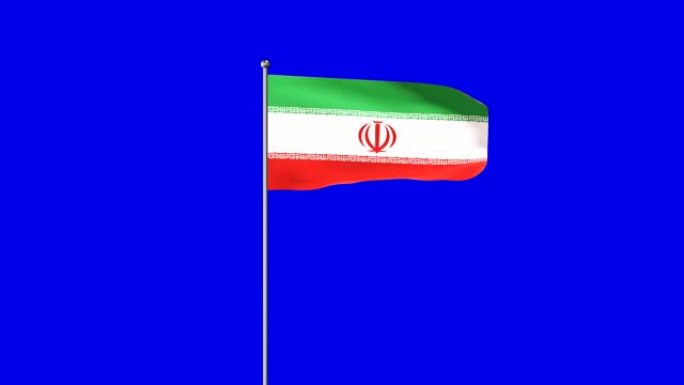 伊朗升起的旗帜