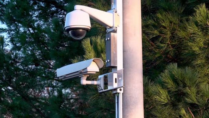 室外监控摄像机电子眼AI认证车牌识别
