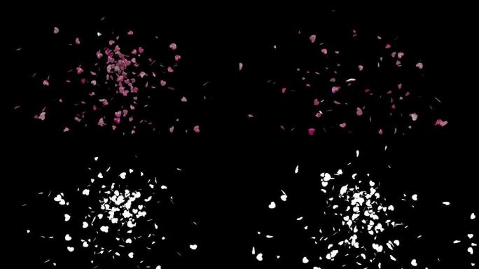 情人节的心散发出来